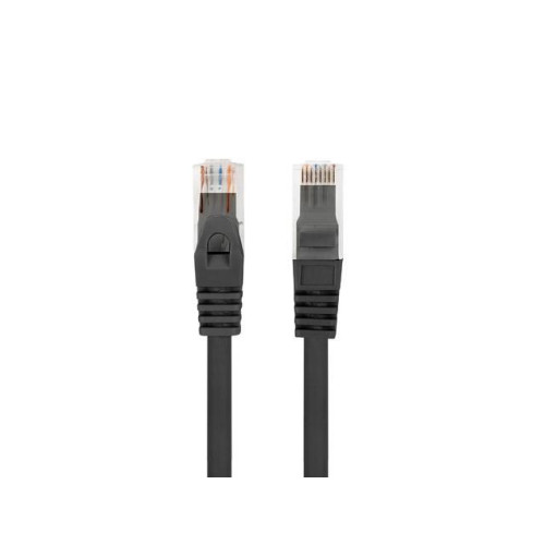 Patchcord kat.6 UTP LSZH CU 0.5m czarny fluke passed-7858981