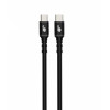 Kabel USB C - USB C 1m. silikonowy czarny-7864409