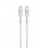 Kabel USB C - USB C 1 m. silikonowy biały-7864414