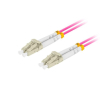 Patchcord światłowodowy Mm Lc/Upc-Lc/Upc Duplex 3.0mm 2m fioletowy-7867675