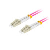 Patchcord światłowodowy Mm Lc/Upc-Lc/Upc Duplex 3.0mm 10m fioletowy-7867683
