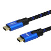 Kabel HDMI (M) v2.1, 3m, 8K, miedź, niebiesko-czarny, złote końcówki, ethernet/3D, CL-143-7868350