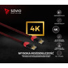 Kabel HDMI 2.0 dedykowany do PC czerwono-czarny 3 m, GCL-04-7868410