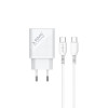 Ładowarka sieciowa USB Quick Charge Power Delivery 3.0 18W +1m kabel USB typ C, LA-05 C-7869170