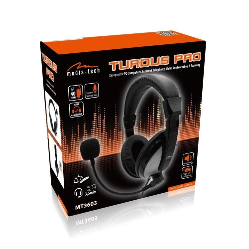 Słuchawki z mikrofonem nauszne Turdus Pro MT3603 -7861731