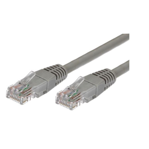 Kabel Patchcord miedziany kat.5e RJ45 UTP 1m. szary - paczka 10 sztuk-7863442