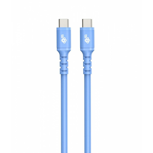 Kabel USB C - USB C 1m silikonowy niebieski -7864413