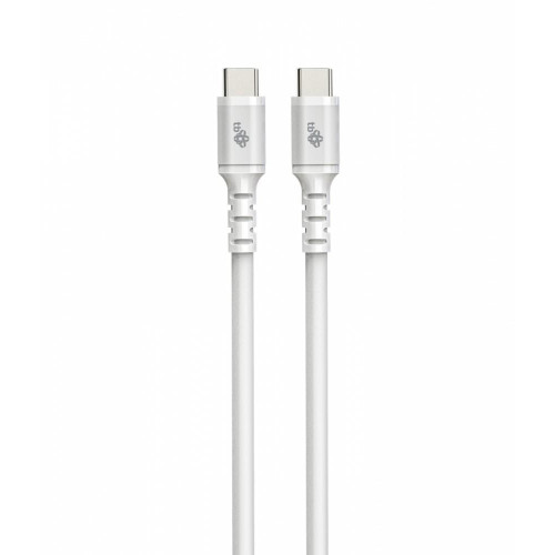Kabel USB-C - USB-C 2m silikonowy biały -7864417