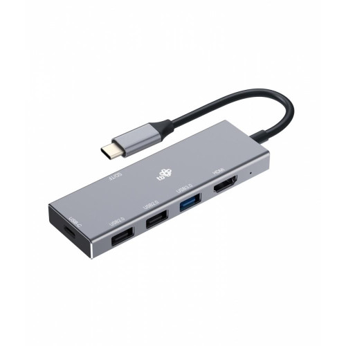 Adapter HUB USB C 7w1 - HDMI, USBx3, PD, SD/TF-7864419