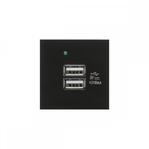 Gniazdo USB x2 z ładowarką pasuje do szklanych ramek MCE728B Czarne-7867154