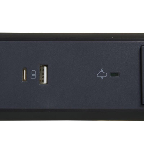 Przedłużacz 3x2PZ + USB A/C 1,5m czarny-7867773