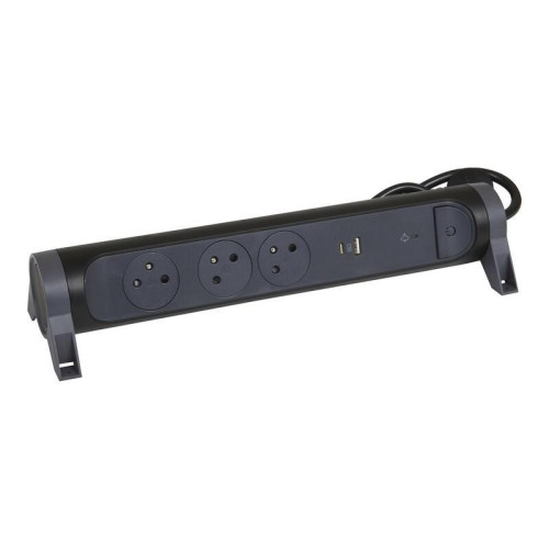 Przedłużacz 3x2PZ + USB A/C 1,5m czarny-7867774