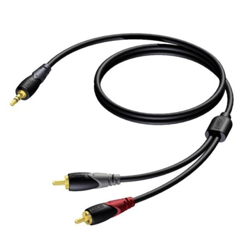 Kabel 3,5 mm Jack Męski Stereo - 2x RCA/Cinch Męski 3 m - CLA711/3-7867897