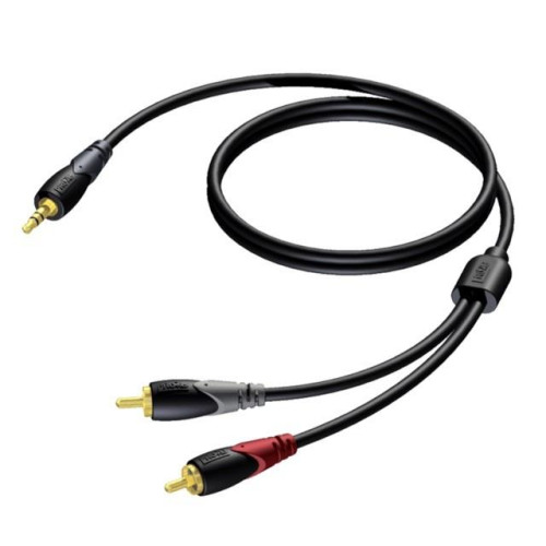 Kabel 3,5 mm Jack Męski Stereo - 2x RCA/Cinch Męski 5 m - CLA711/5-7867898