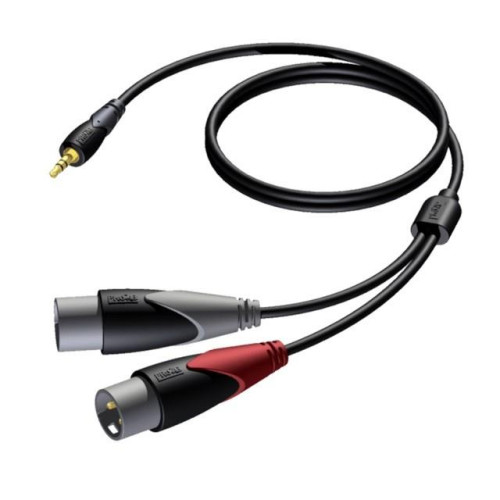 Kabel 3,5mm Jack Męski Stereo - 2x XLR Męski 3 M - CLA712/3-7867899