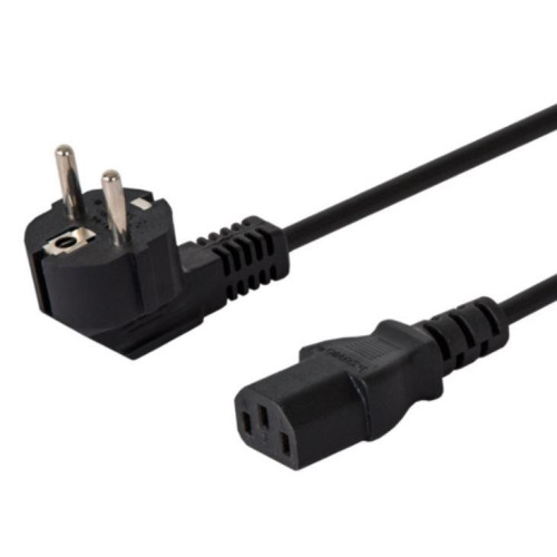 Kabel zasilający Schuko męski - IEC C13, kątowy, 3m, CL-146-7868021