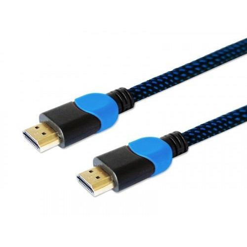 Kabel HDMI 2.0 dedykowany do Playstation niebiesko-czarny 1,8m, GCL-02-7868389
