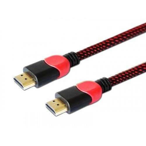 Kabel HDMI 2.0 dedykowany do PC czerwono-czarny 3 m, GCL-04-7868407