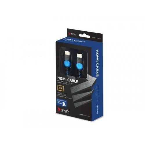 Kabel HDMI 2.0 dedykowany do Playstation niebiesko-czarny 3m, GCL-05-7868423