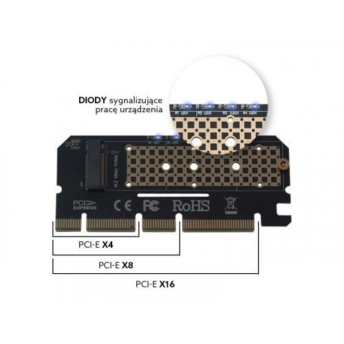 Karta rozszerzeń, adapter M.2 NVMe M-Key PCI-E, AK-41-7868942