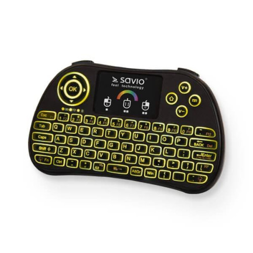 Klawiatura podświetlana mini bezprzewodowa RGB TV Box, Smart TV, konsole, PC, KW-03-7869102