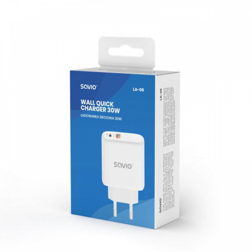 Ładowarka sieciowa USB Quick Charge, Power Delivery 3.0, 30W, LA-06-7869292