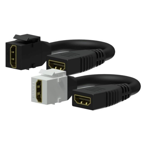 Adapter Keystone Żeńskie HDMI A - Żeńskie HDMI A Moduł na kablu biały - VCK450/W-7870108