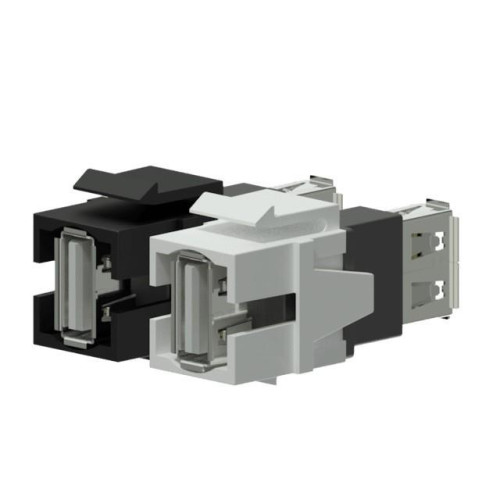 Adapter Keystone USB 2.0 A-USB 2.0 A Czarny - VCK622/B-7870113
