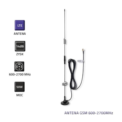 Antena GSM 600-2700MHz | Wewnętrzna -7871367