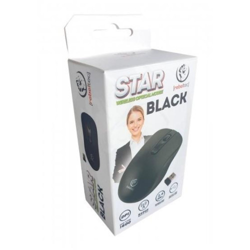 Mysz bezprzewodowa Rebeltec STAR black 800/1000/1600 DPI -7874566