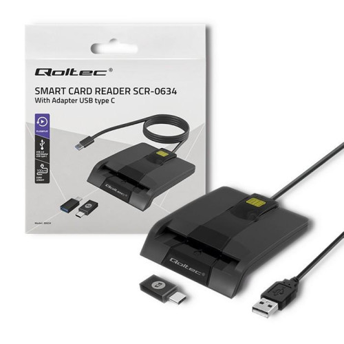 Inteligentny czytnik chipowych kart ID SCR-0634 | USB typu C -7874618