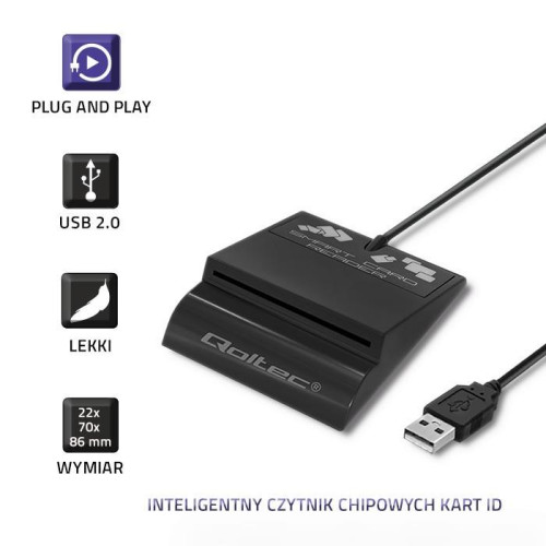 Inteligentny czytnik chipowych kart ID SCR-0636 | USB typu C -7874630