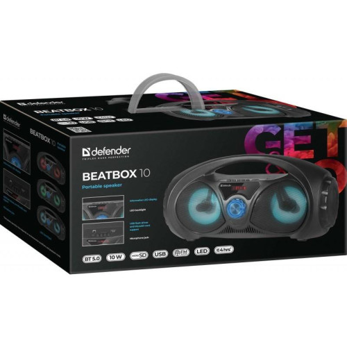 Głośnik Bluetooth Beatbox 10W BT/FM/USB/TF/AUX Kolorowe podświetlenie-7875524