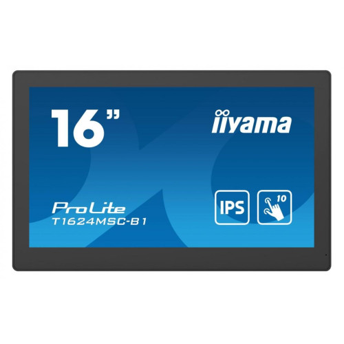 Monitor 15.6 cali T1624MSC-B1 IPS,poj.10pkt.450cd,24/7,media player,6H-7875543
