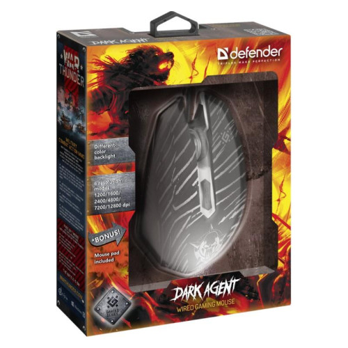 Mysz gamingowa przewodowa DARK AGENT GM-590L 12800 dpi 6P-7875774