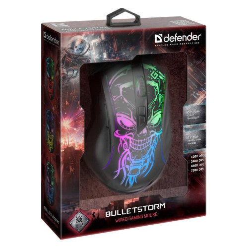Mysz gamingowa przewodowa Bulletstorm GM-928 72000 dpi 7P-7876136