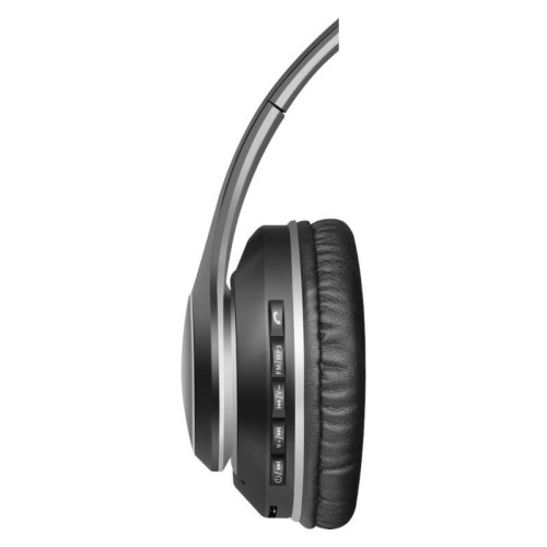 Słuchawki bezprzewodowe nauszne FREEMOTION B545 LED Czarne-7876720