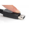 Kabel połączeniowy DisplayPort z zatrzaskami 8K 30Hz UHD Typ DP/DP M/M czarny 1m-788044