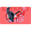 Słuchawki nauszne bluetooth HD200 Czerwone-7880656