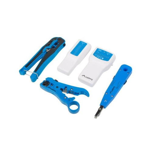 Zestaw narzędzi do budowy sieci LAN z testerem RJ45 RJ11 -788076