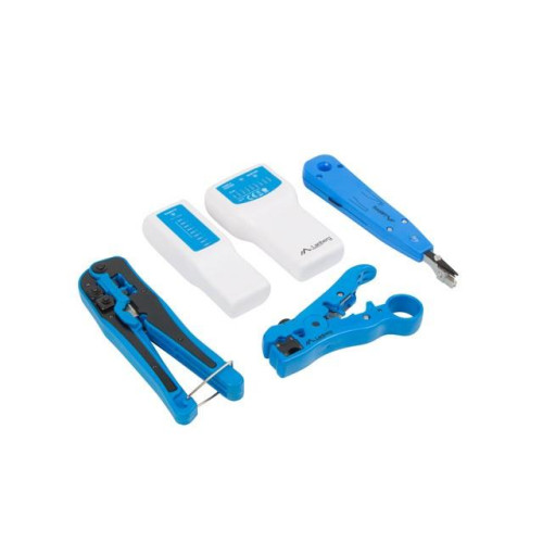 Zestaw narzędzi do budowy sieci LAN z testerem RJ45 RJ11 -788077