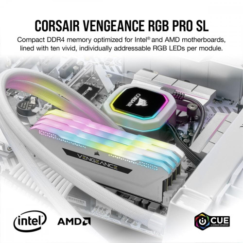 Pamięć DDR4 Vengeance RGB PRO SL 32GB/3600(2*16GB) biały-7881619