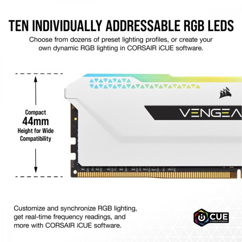 Pamięć DDR4 Vengeance RGB PRO SL 32GB/3600(2*16GB) biały-7881620