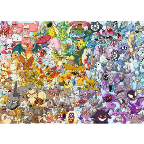 Puzzle 1000 elementów Challenge Pokemon-7884115