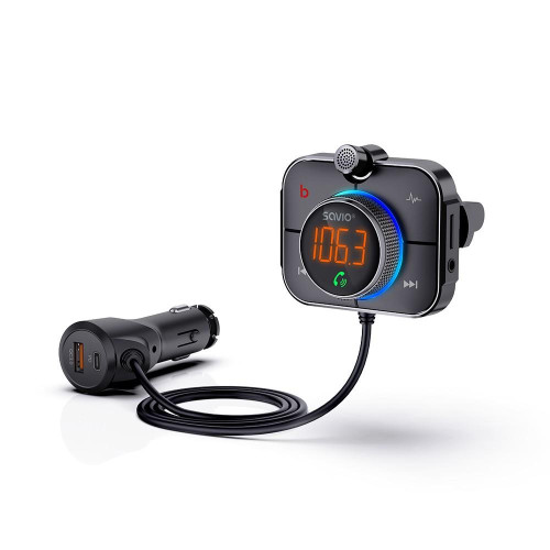 Transmiter samochodowy FM z Bluetooth i ładowarką PD, TR-14-7886750