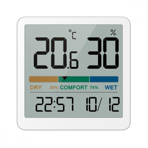 Termometr / higormetr stacja pogody z funkcją zegara i daty GB380 -7886852