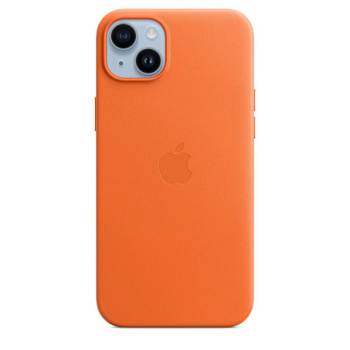 Etui skórzane z MagSafe do iPhone 14 Plus - pomarańczowe-7887535