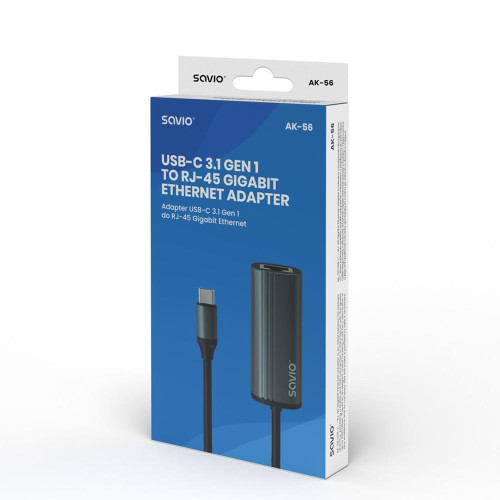 Adapter USB-C 3.1 Gen 1 do RJ-45 Gigabit Ethernet, AK-56-7889108