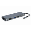Hub USB-C HDMI DP VGA 4xUSB 3.1 USB-C PD audio card reader GbE -7894665