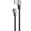 CB-AL01 Black OEM nylonowy kabel USB - Lightning | 2m | wtyki 90 stopni | certyfikat MFi-7894873